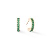 Coeur de Lion Gold Dark Green Hoop Earrings 0127/21-0549