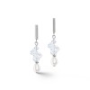 Coeur de Lion Silver White Drop Earrings 1124/21-1417