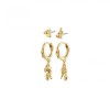 Pilgrim Sea Gold 2-in-1 Earrings