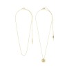 Pilgrim Necklace Feel Gold 2 in 1