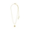 Pilgrim Necklace Feel Gold 2 in 1