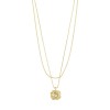 Pilgrim Necklace Feel Gold 2 in 1