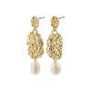 Pilgrim Earrings True Gold & Pearl