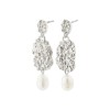 Pilgrim Earrings True Silver & Pearl