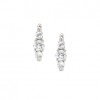 Nomination Colour Wave Silver Small Hoop Earrings with White CZ