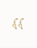 UNOde50 Gold Heart Drop Earrings