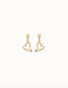 UNOde50 Gold Heart Drop Earrings