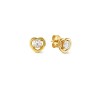 Nomination Cosmic Love Gold Heart Stud Earrings