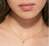 Nomination Shine Me Up Silver Cross with Pink Heart Necklace