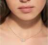 Nomination Shine Me Up Silver Bow Necklace