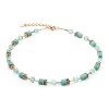 Coeur de Lion Gold Softgreen Necklace 4020/10-0533