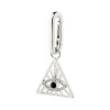 Pilgrim Charm Silver Triangle Pendant