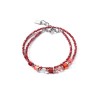 Coeur de Lion Joyful Colours Wrap Promo Bracelet - Red + FREE EARRINGS