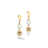 Coeur de Lion Gold Drop Earrings - White - Gold 4565/21-1416