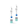 Coeur de Lion Silver Turquoise Drop Earrings 4715/21-0600