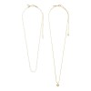 Pilgrim Necklace Arlet Gold Set of 2