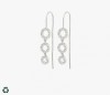 Pilgrim Statement Earrings Rogue Silver