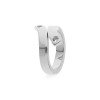 Qudo Silver Ring Due - Size 62