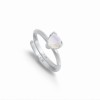 Sarah Verity Audie Rainbow Moonstone Silver Ring