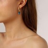 Dyrberg Kern Barbara Gold Earrings - Blue/Golden