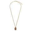 Dyrberg Kern Barga Gold Necklace - Brown