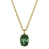 Dyrberg Kern Barga Gold Necklace - Emerald Green