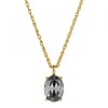 Dyrberg Kern Barga Gold Necklace - Grey