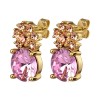 Dyrberg Kern Beckia Gold Earrings - Light Rose/Peach