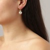 Dyrberg Kern Begonia Gold Earrings - White Pearl