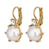 Dyrberg Kern Begonia Gold Earrings - White Pearl