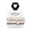 By Eloise London Bangle Bands Set of 2 - Cream & Gold