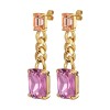 Dyrberg Kern Calla Gold Earrings - Light Rose/Peach