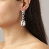 Dyrberg Kern Calla Silver Earrings - Crystal