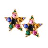 Dyrberg Kern Cana Gold Earrings - Rainbow