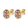 Dyrberg Kern Carnea Gold Earrings - Multi Pastel