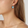 Dyrberg Kern Chantal Gold Earrings - Aqua