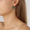 Dyrberg Kern Chantal Gold Earrings - Emerald Green