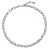 Dyrberg Kern Collana Silver Necklace - Crystal