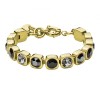 Dyrberg Kern Conian Gold Bracelet - Black Mix