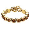 Dyrberg Kern Conian Gold Bracelet - Brown