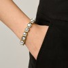 Dyrberg Kern Conian Gold Bracelet - Crystal/White Pearl