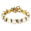 Dyrberg Kern Conian Gold Bracelet - Crystal/White Pearl