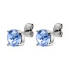 Dyrberg Kern Daze Silver Earrings - Light Sapphire