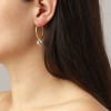 Dyrberg Kern Diega Gold Earrings - Crystal