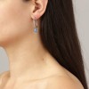 Dyrberg Kern Diega Silver Earrings - Light Sapphire