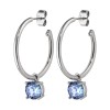 Dyrberg Kern Diega Silver Earrings - Light Sapphire