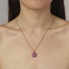 Dyrberg Kern Bertina Gold Necklace - Pink