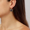 Dyrberg Kern Celin Gold Earrings - Purple