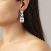 Dyrberg Kern Esmara Silver Earrings - Crystal