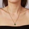 Dyrberg Kern Ette Gold Necklace - Green